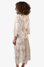 Zimmermann White Linen Crochet Lace Midi Dress Size 1