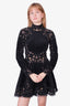 Zuhair Murad Black Velvet Beaded Dress Size 6