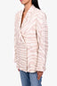 Anine Bing Beige/Cream Zebra Linen Blazer Size S