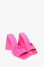 The Attico Hot Pink Patent Heeled Mules Size 35