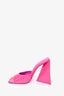 The Attico Hot Pink Patent Heeled Mules Size 35