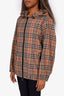 Burberry Archive Beige Vintage Check Hooded Jacket Size 10