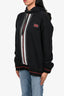 Burberry Black Cotton Red Graphic Hoodie Size L