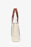 Chloe Beige/Brown Fabric/Leather Tote Bag