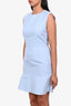 Christian Dior Baby Blue Cotton/Silk Sleeveless Flared Mini Dress Size 4