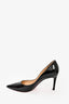 Christian Louboutin Black Patent Leather Pointed Toe Heels Size 34.5