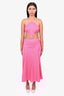 Cult Gaia Pink Halter Neck Cut Out 'Nadeesha' Dress Size XS