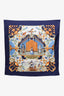 Hermès Blue/Yellow Silk Scarf