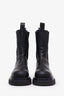 Bottega Veneta Black Leather Lug Boots Size 37