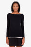 Gucci Black Layered Boat Neck Long Sleeve Shirt Size S