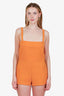 Gucci Orange Wool Logo Romper Size 40