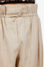 Acne Studios Beige Linen Paperbag Waist Trousers Size 38