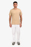 Officine Générale White Cotton Luigi Pants Size 50 Men's