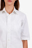 Thom Browne White Short Sleeve Button-Down Shirt Size 1