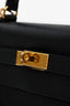 Hermès 2013 Black Epsom Leather Kelly 32 GHW