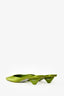 Prada Green Satin Square Toe Mules Size 39