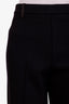 The Row Black Pleated Straight Leg Pants Size L