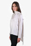 Erdem Cream/Red Polka Dot Silk 'Yvonna' Neck Tie Blouse Size 8 US