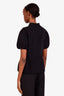 Gucci Black Wool Short Sleeve Peplum Top Size 42