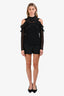 Red Valentino Black Wool Bow Mini Shorts Size 36