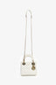 Christian Dior 2021 White Leather Mini Lady Dior