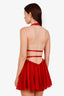 Mirror Palais Red Silk 'Venus' Mini Dress Size XS