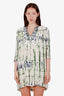 Ba&sh Ivory/Green/Blue Tie-Dye Baby Doll Dress Size S