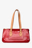 Louis Vuitton Red Monogram Vernis Rosewood Avenue Tote Bag