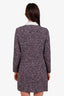 Maje Navy/Red Tweed Zipper Mini Dress Size 1