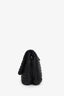 Zadig & Voltaire Black Quilted Leather Rocky Mat Clutch with Chain