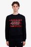 Maison Margiela Black Stripe Stamp Sweatshirt Size 48