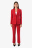 Altuzarra Red Suit Size 34
