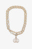 Gucci Two-Tone GG Chain Belt Size 85