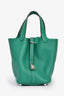Hermès 2019 Vert Vertigo Clemence Leather Picotin Lock 18