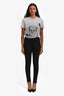 Toteme Black Stripe Stirrup Leggings Size S