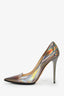 Jimmy Choo Gunmetal Metallic Heels Size 38