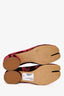 Maison Margiela Cordovan Red Velvet Tabi Ballet Block Heel Size 40