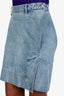 Remain Denim Asymmetric Knee Length Skirt Size 36