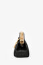 Fendi Brown Nappa Leather Nano First Bag Charm with Chain GHW