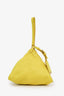 Jil Sander Yellow Leather Pyramid Wristlet