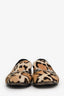 Gucci Brown/Black Leopard Print Pony Hair Horsebit Loafers Size 40
