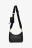 Prada Black Saffiano Leather Re-Edition Shoulder Bag with Pouch