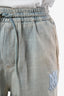 Amiri Light Denim Distressed Wide Leg Jeans Size L Men's
