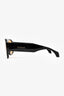 Versace Black Acrylic Orange Lens Medusa Sunglasses