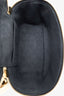 Louis Vuitton Black Coated Canvas Monogram Ink Embossed Vanity PM with Chain