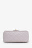 Pre-loved Chanel™ 2022+ Lilac Quilted Lambskin Mini Square Pearl Crush Flap Bag