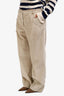 Officine Générale Beige Corduroy 'Sally' Trousers Size 44
