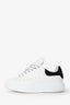 Alexander McQueen White/Black Leather Oversized Platform Sneakers Size 36 1/2