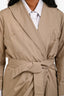 Max Mara Khaki Cotton Wrap Dress Size 8