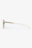 Bottega Veneta Gold Classic Aviator Sunglasses